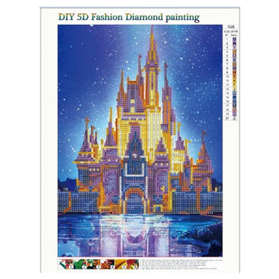 

30x45cm DIY Lovely Sunflower Castle Tree 5D Diamond Painting Cross Stitch Kits Part Diamond Embroidery Home Decoretion