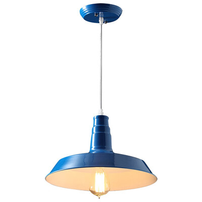

Baycheer HL371766 Blue 1 Light Industrial Pendant Lighting
