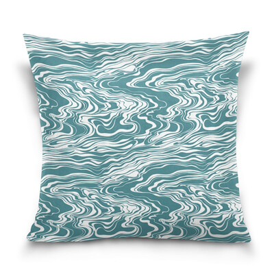 

ALAZA Throw Pillow Cover 16 X 16 inch Cushion Cover with Sea Pattern Printed Pillowcase