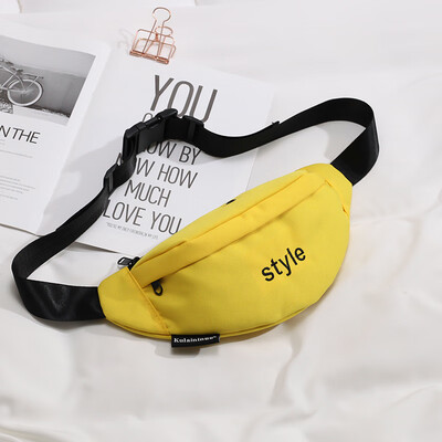 

Ins chest bag female diagonal cross wild bag female 2019 new wave fashion personality pockets Korean casual small bag
