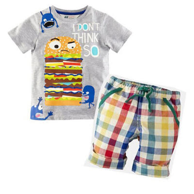 

Toddler Baby Boys Kids Clothes T-shirt Tee Tops Shorts Pants Outfits Sets 1-6T