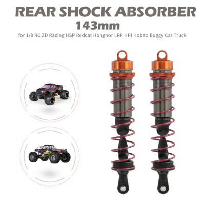 

Siaonvr ZD Racing 2pc 143mm Rear Shock Absorber Damper Suspension for 18 RC Car Truck