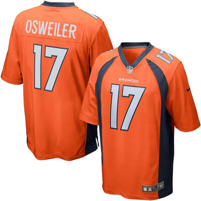 

Mens Football Jersey Denver Broncos Brock Osweiler Orange Game Jersey