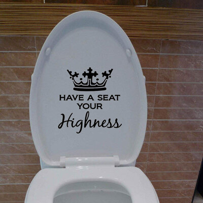 

Creative Toilet PVC Wall Sticker
