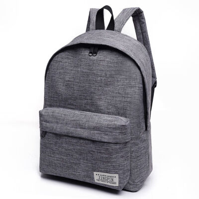 

2018 New Style Fashion Canvas School Bag Travel Casual Backpack Teenager Zipper Solid Girls Boys Backpacks