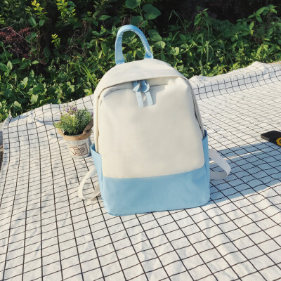 

Fashion Women Canvas Candy Color Printing Backpacks Shoulder Bags Zipper Package