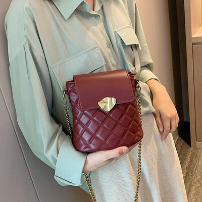

Senior sense handbag 2019 new tide wild gas bucket bag autumn&winter fashion chain Messenger bag net red packet