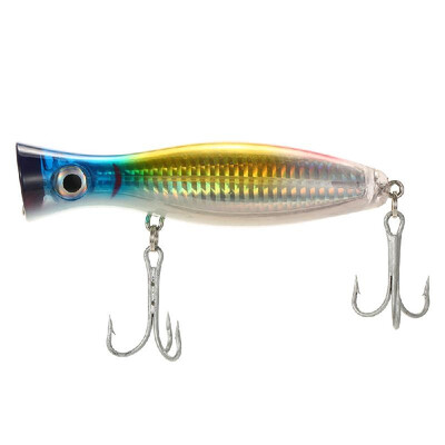 

12cm 45g Large Popper Lure Artificial Seal Lure 3D Eyes Hard Popper Fishing Lure with Hooks&Ring for Saltwater Freshwater