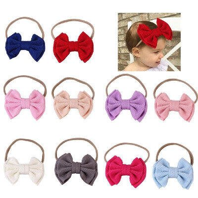 

10 Pack Baby Girl Headbands&Bows Soft Nylon Elastic Infant Hair Accessories for Birthdays Gifts Photograph