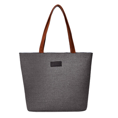 

Tailored Women Girl Fashion Canvas Shoulder Bag Useful Solid Totes