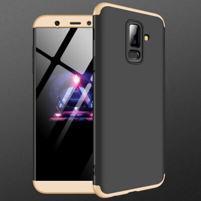 

MOONCASE Samsung A6 Plus 2018 three-section all-inclusive shield - black gold