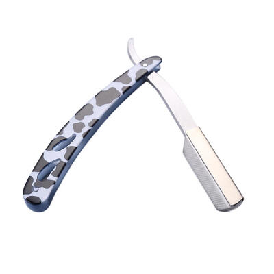 

Stainless Steel Folding Handle Razor Blades Holder Barber Hair Shaving Tool