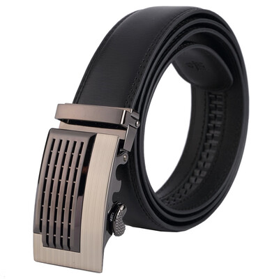 

New Fashion Designer Belts for Men Sliding Buckle Ratchet Men Belt Automatic Fashion ceinture homme