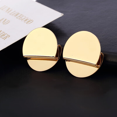 

New Fashion Big Circle Round Drop Earrings for Women Gold Silver Color Earring Party Jewelry Gift Statement Punk Mujer oorbellen