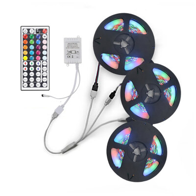 

3x5M 2835 RGB LED Strip Light with 44 Key IR Controller 1 to 3 Connecting line