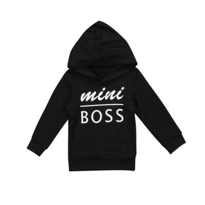 

Children&acutes mini boss simple sweater Long sleeve Hooded