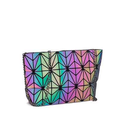 

LOVEVOOK crossbody bags for women 2019 foldable messenger bags with retro famale shoulder bag geometric bag luminous color 2019