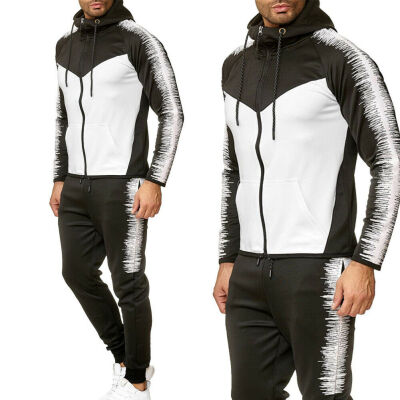 

Mens Casual Tracksuit Sport Suit Jogging Hoodie Athletic JacketPants Clothes