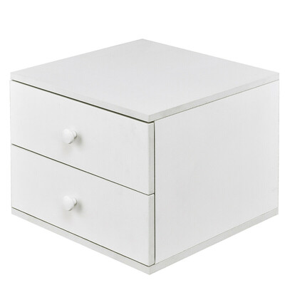 

13" Bedroom Nightstand Bedside Cabinet with 2 Drawers