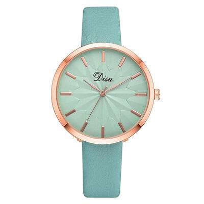 

Temperament Womens Watches Scale Dial Ladies Quartz Wristwatch Leather Strap Business Clock Bayan Kol Saati