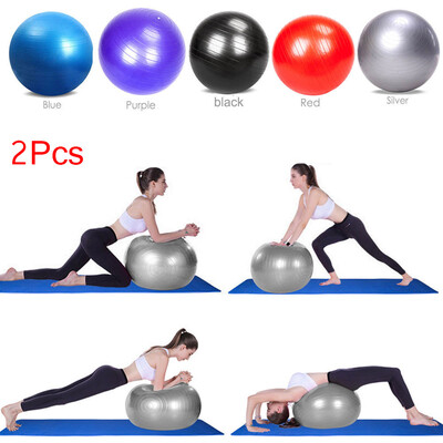 

Ktaxon 2PCS 55cm 65cm 75cm 85cm Anti-Burst Exercise Yoga Balance Ball - Fitness Stability Training Ball with Air Pump