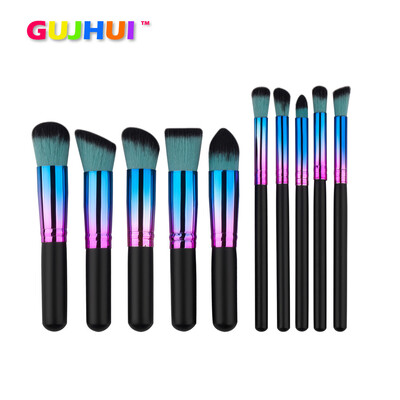 

Toponeto 10PCS Cosmetic Makeup Brush Brushes Set Foundation Powder Eyeshadow
