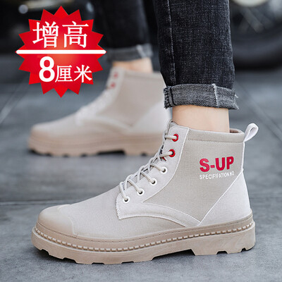 

Autumn casual mens shoes Martin boots high-top canvas summer mens boots in overalls