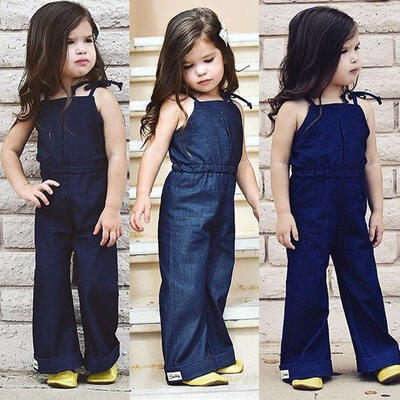 

Cute Kids Baby Girls Bib Straps Overalls Jumpsuit Romper Pants Trousers Outfits