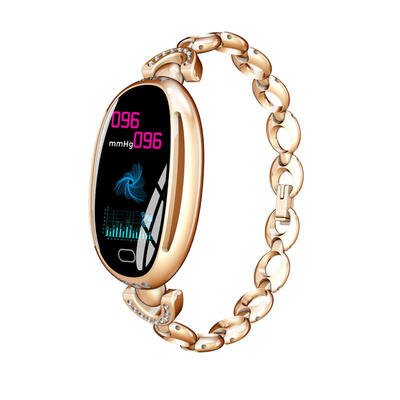 

E68 Smart Bracelet Fitness Tracker Watch With Sports Modes Blood Pressure Heart Rate Monitor And Chain Wristband