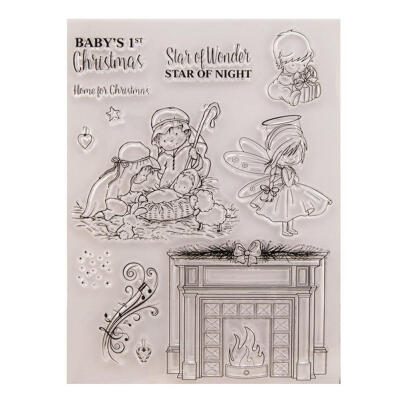 

Christmas Girls Silicone Clear Stamps for DIY ScrapbookPhoto Album Craft