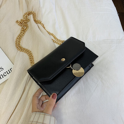 

Ins bag girl summer chic chain bag new 2019 Korean version of the fashion single shoulder slanted small square bag