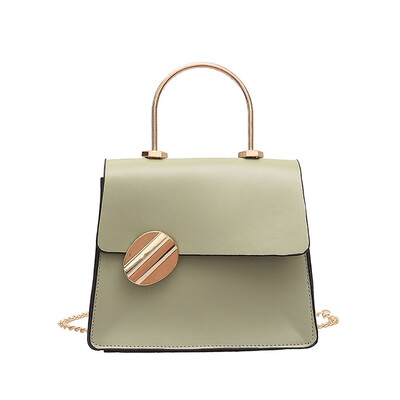 

Women Chain Messenger Shoulder Bag Simple PU Leather Square Bags Crossbody Bag Ladies Vintage Handbags Female YJ