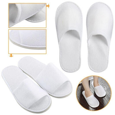 

1Pair High Quality White Hotel Slippers Disposable Slippers SPA Slippers 4Types