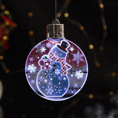 

New Hot Colorful LED lights Christmas Pendant Years christmas tree decorations party supplies adornos de navidad para casa