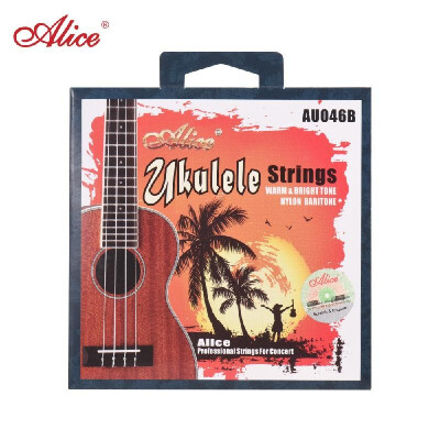 

Alice AU046 Series Ukulele Ukelele Uke Strings SetA-E-C-G White Modified Nylon for Baritone Ukulele AU046-B