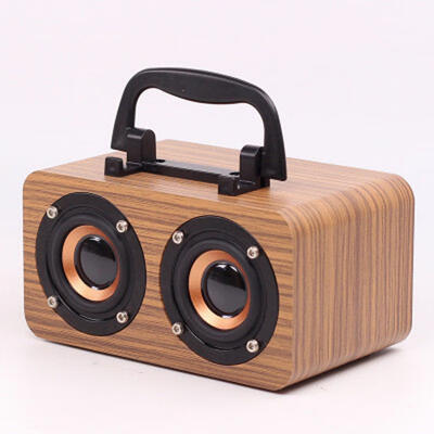 

Wooden Bluetooth Speaker Retro Subwoofer Portable Mini Wireless Speaker Support TF Card FM Radio