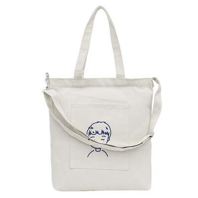 

Women Canvas Shoulder Bag Painting Printing Ladies Shopping Bags Feminina Simple Eco Painting Cloth Handbag Tote YJ