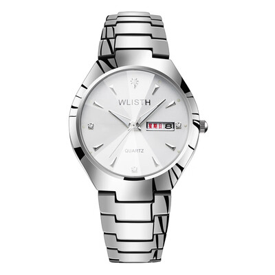 

Womens watches fashion Korean temperament mens watches luminous double calendar trend student quartz watches couples watch women