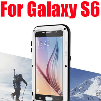 

5pcs DHL Free S6 Edge Case Brand Love Mei Shockproof Dirtproof Waterproof Cover Case For Samsung Galaxy S6 Edge G9250 Phone Case