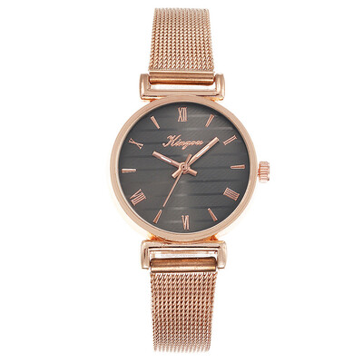 

RM Women Alloy Mesh Belt Casual Watch Geneva Simple Mesh Belt Watch