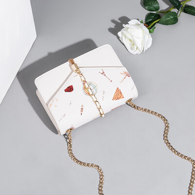 

Summer Single Shoulder Girls 2019 Korean Edition Baitao Diagonal Ins Fashion Chain Xiao Qingxin Student