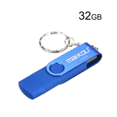 

MaiKou 2-in-1 USB 30 Flash Drive USB Flash Disk Red&128GB