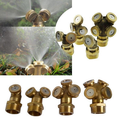 

Adjustable Brass Spray Misting Nozzle Garden Sprinklers Irrigation Fitting