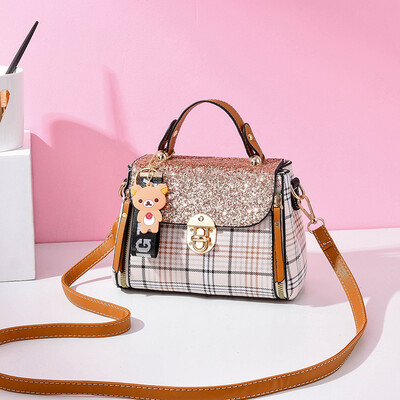 

Womens Bag Summer Fashion Baitie Texture Small Fresh Single Shoulder Bag with Western Style Slant Bag