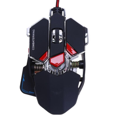 

15m Wired 4800DPI 10 Keys RGBW Breathing Light Mechanical Gaming Mouse