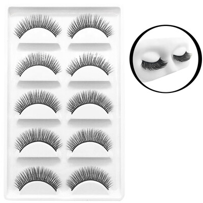 

〖Follure〗5Pair Luxury 3D False Lashes Fluffy Strip Eyelashes Long Natural Party