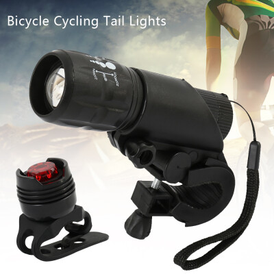 

LED Bike Light Set Cycling Headlight&Taillight 3 Modes Front&Rear Light