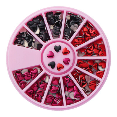 

Toponeto 3D Nail Art Rhinestones Glitters Acrylic Tips Decoration Manicure Wheel New Hot