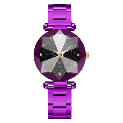 

New Womens Watches Multi-Angled Raised Dial Ladies Fashion Starry Sky Quartz Wristwatch Alloy Strap Clock Reloj Mujer 50