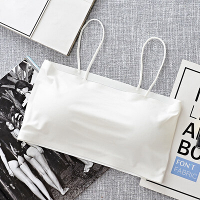 

Women Sling Tube Top Sexy Bra Top Breathable Chest Pad Wearing Underwear strapless blouse tube top bandeau top